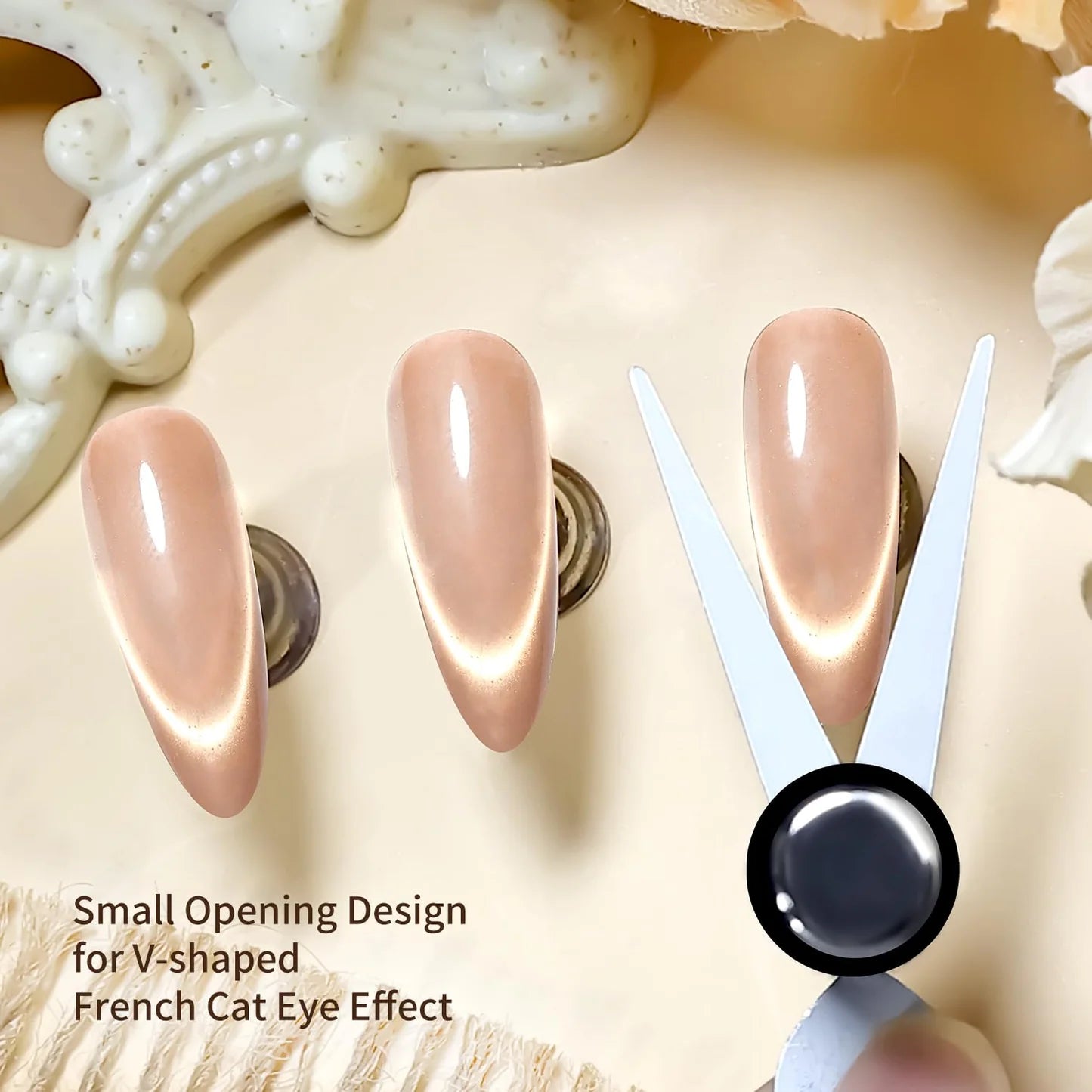 Scissor Cat Eye Nail Magnet