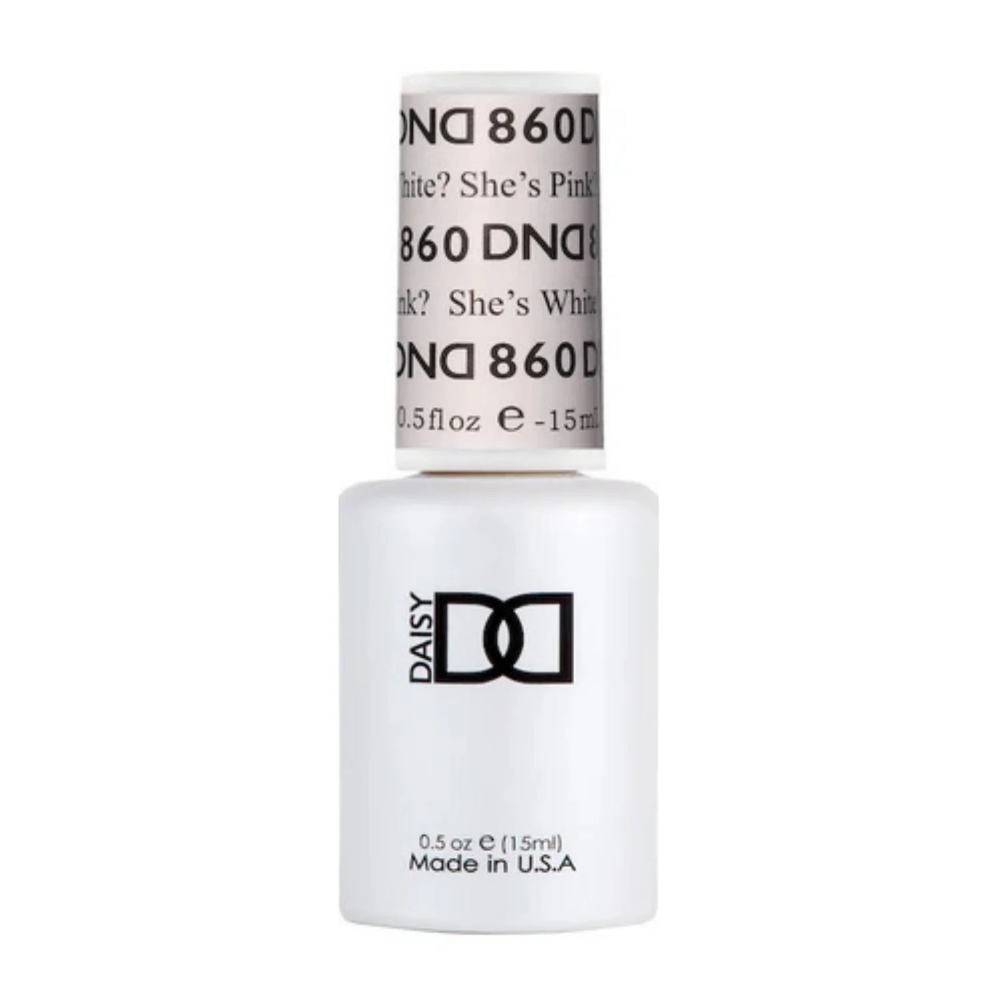 DND Gel Polish #860 - She’s White? She’s Pink?