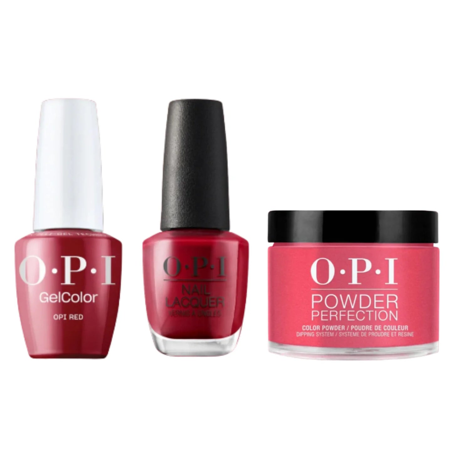 OPI Trio L72 | OPI Red