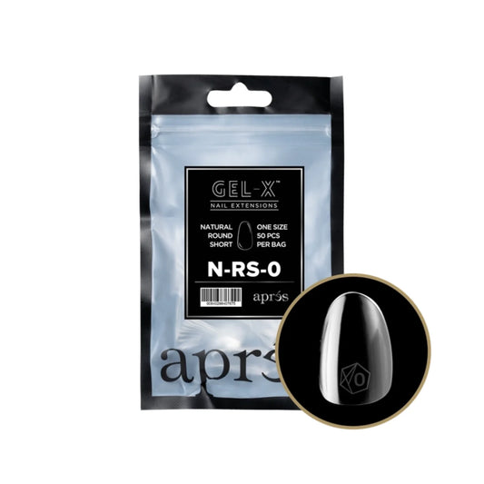Apres Gel-X Refill Bag (50 pcs) - Natural Round Short (N-RS)