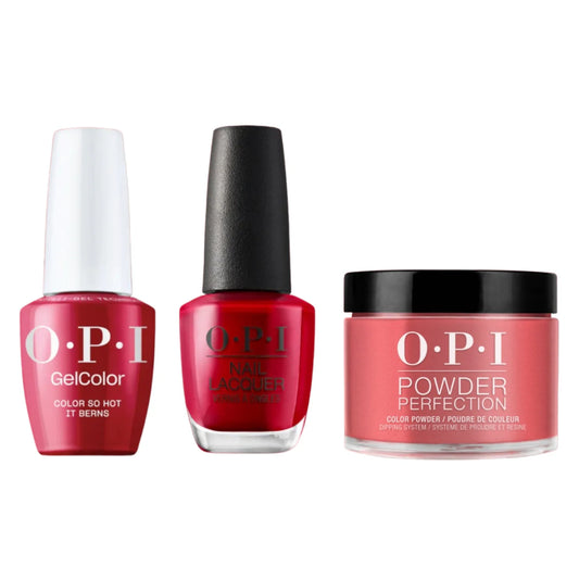 OPI Trio Z13 | Color So Hot It Berns