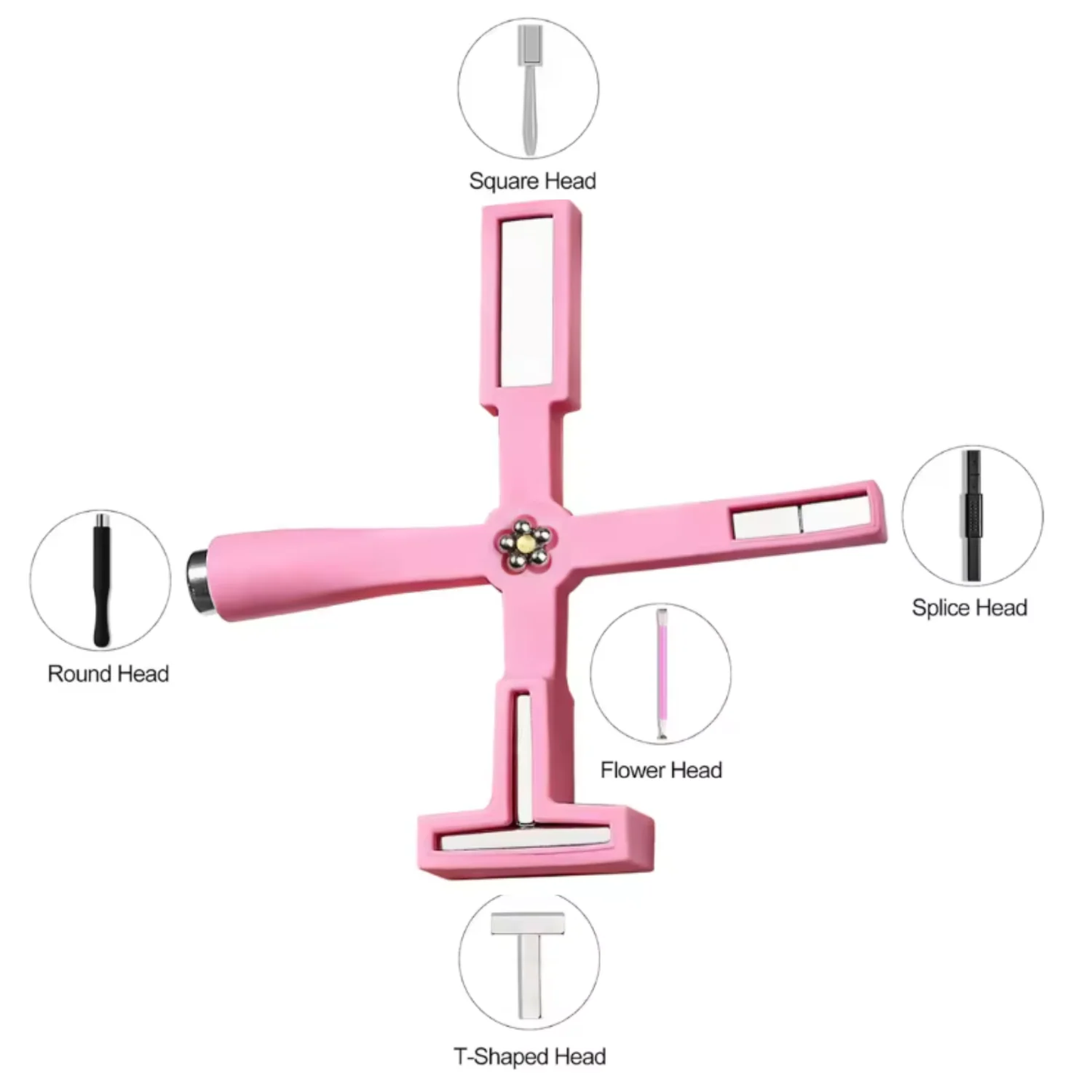 5-in-1 Pink Multifunctional Strong Cat Eye Nail Magnet