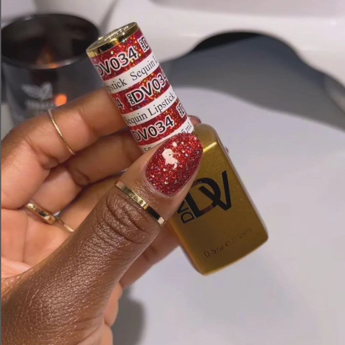 DIVA Gel Polish #034 - Sequin Lipstick