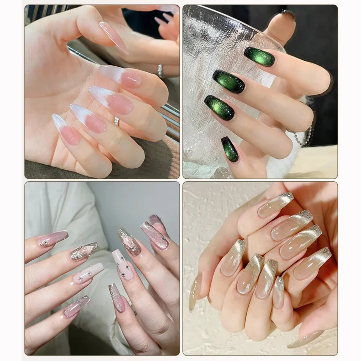 Small Cylindrical Dual-Head Cat Eye Magnet w/ Wooden Handle