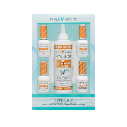 Vitamin Dip Base Coat Refill Kit #2 (8oz.)