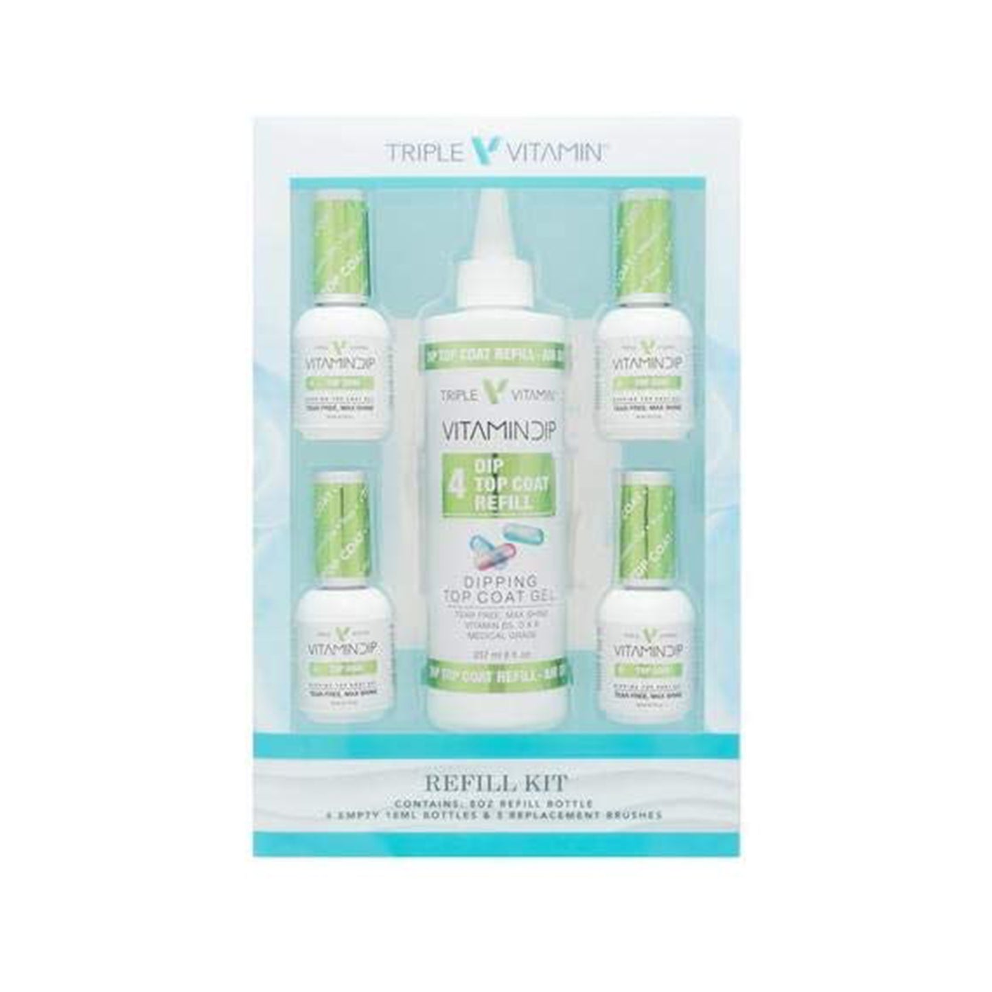 Vitamin Dip Top Coat Refill Kit #4 (8oz.)