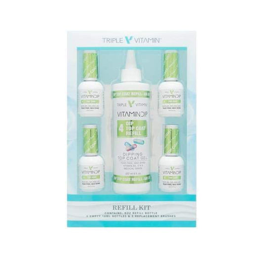 Vitamin Dip Top Coat Refill Kit #4 (8oz.)
