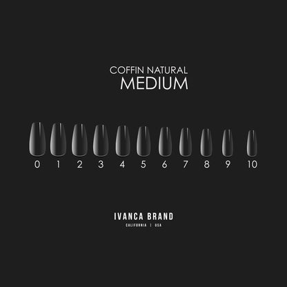 IV. Natural Coffin Medium Tips (550 pcs)