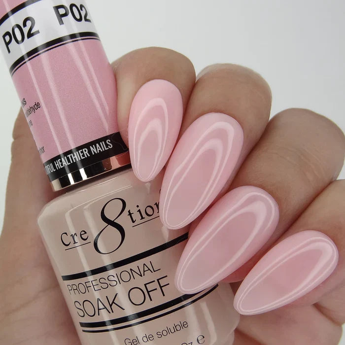 Cre8tion Soak Off Gel 0.5 oz P02 - Sweet Pink