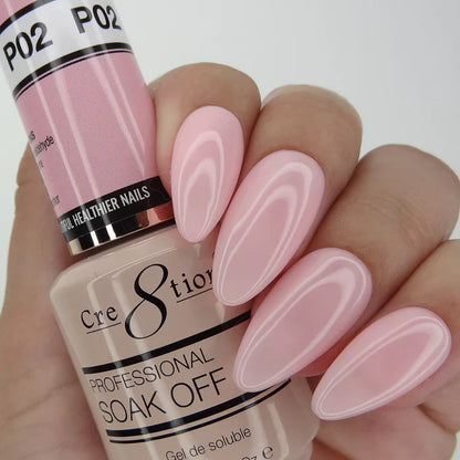 Cre8tion Soak Off Gel 0.5 oz P02 - Sweet Pink