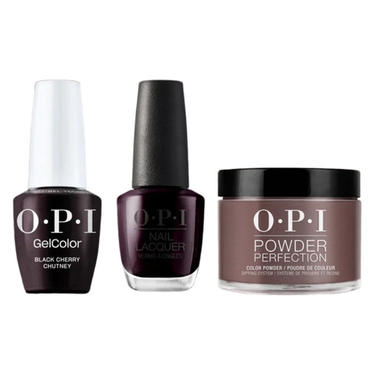 OPI Trio I43 | Black Cherry Chutney