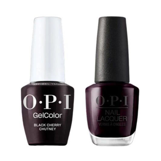 OPI Intelli-Gel & Lacquer Duo I43 - Black Cherry Chutney