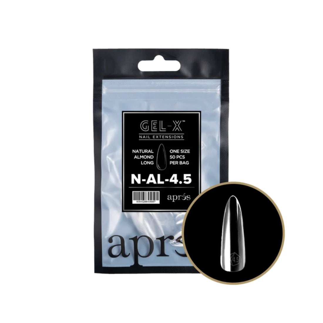 Apres Gel-X Refill Bag (50 pcs) - Natural Almond Long (N-AL)
