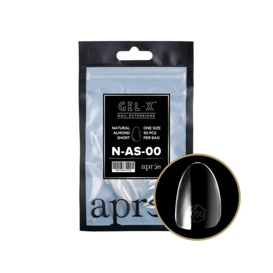 Apres Gel-X Refill Bag (50 pcs) - Natural Almond Short (N-AS)