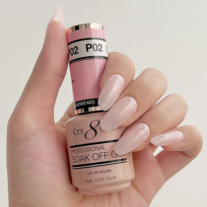 Cre8tion Soak Off Gel 0.5 oz P02 - Sweet Pink