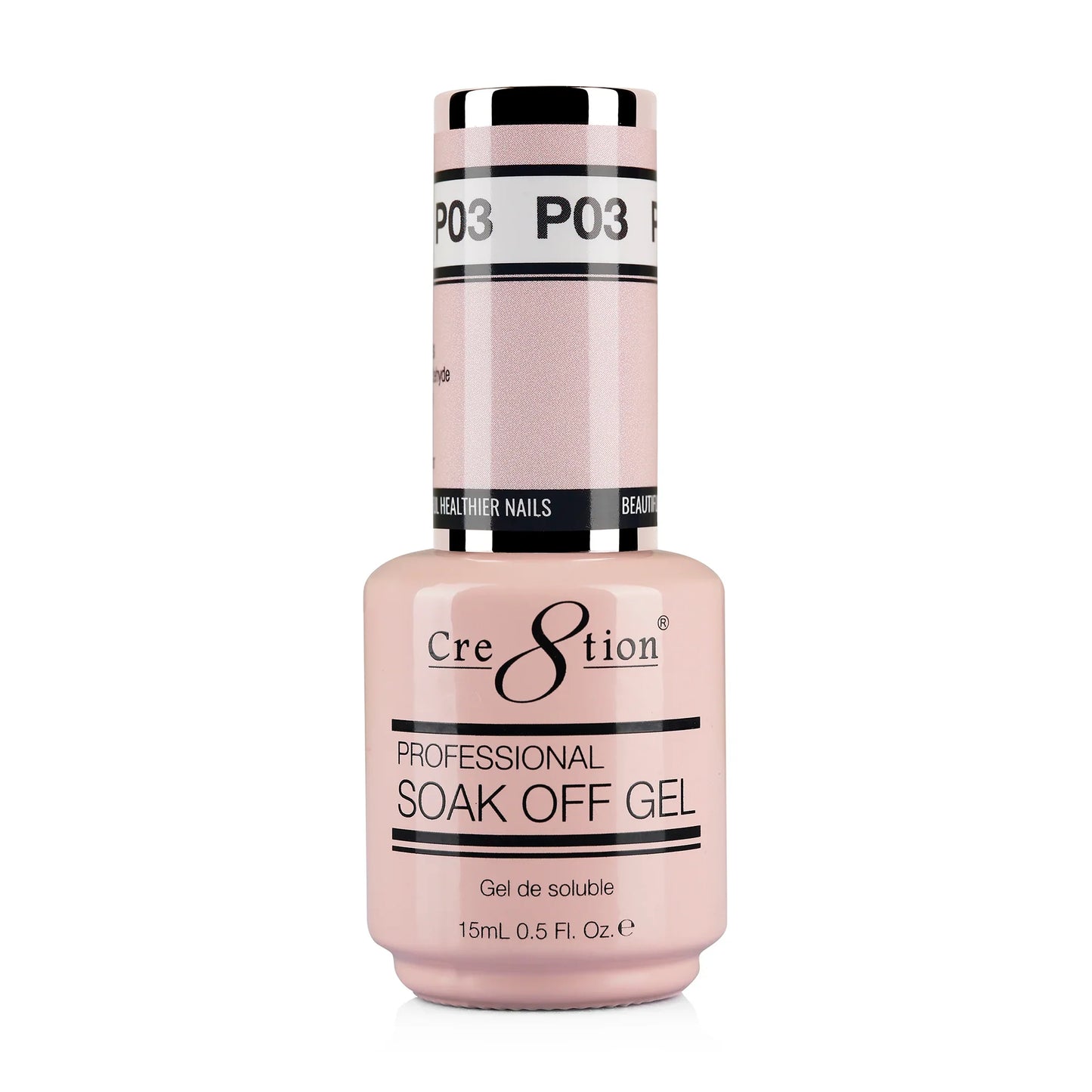 Cre8tion Soak Off Gel 0.5 oz P03 - Precious Pink
