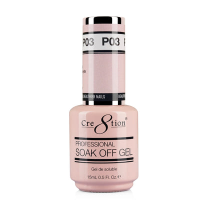 Cre8tion Soak Off Gel 0.5 oz P03 - Precious Pink