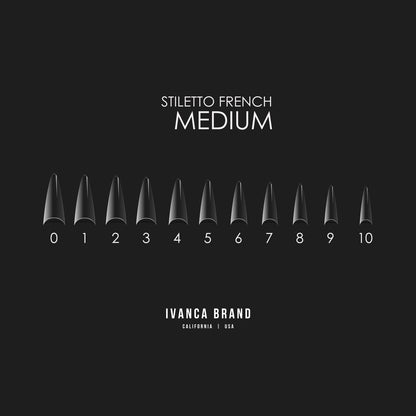 IV. French Stiletto Medium Tips (550 pcs)