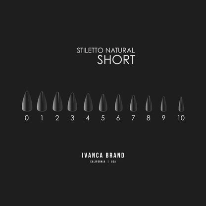 IV. Natural Stiletto Short Tips (550 pcs)