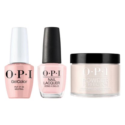 OPI Trio T65 | Put It In Neutral