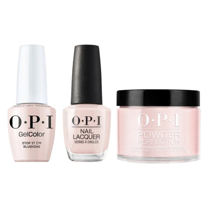 OPI Trio T74 | Stop It I'm Blushing!