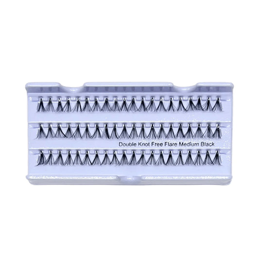 Indonesia Double K.F. Flare Medium Black Lashes (100 pcs)