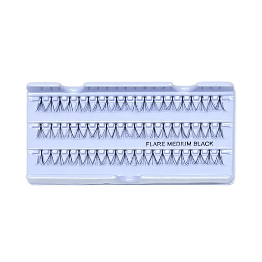 Indonesia Flare Medium Black Lashes (100 pcs)
