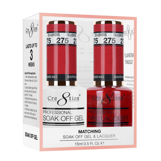 Cre8tion Soak-Off Gel Duo #275 - Ex-Lovers