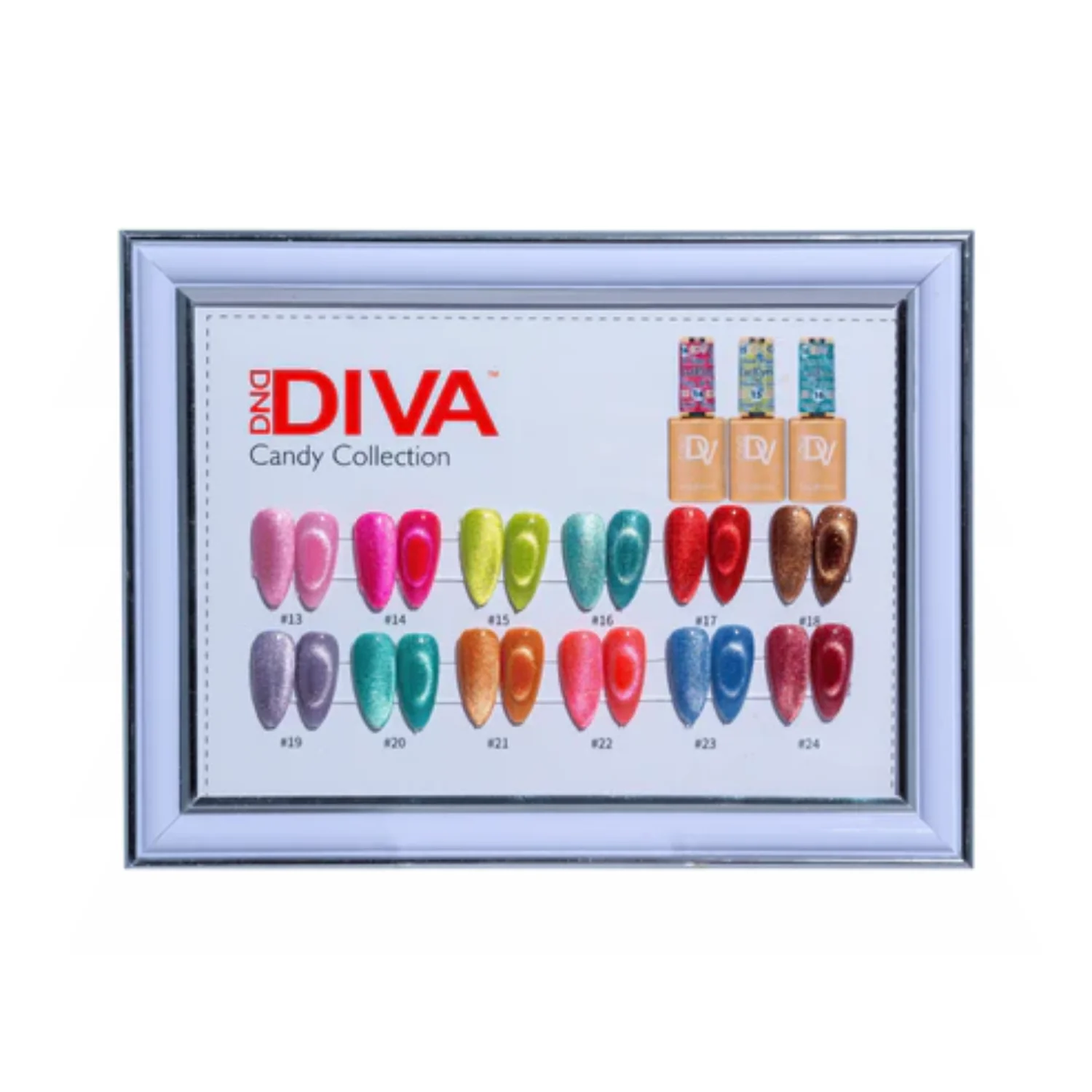 DND DIVA 9D Cat Eye Collection Set (Includes 36 pcs + 6 Magnets & 3 Color Charts)