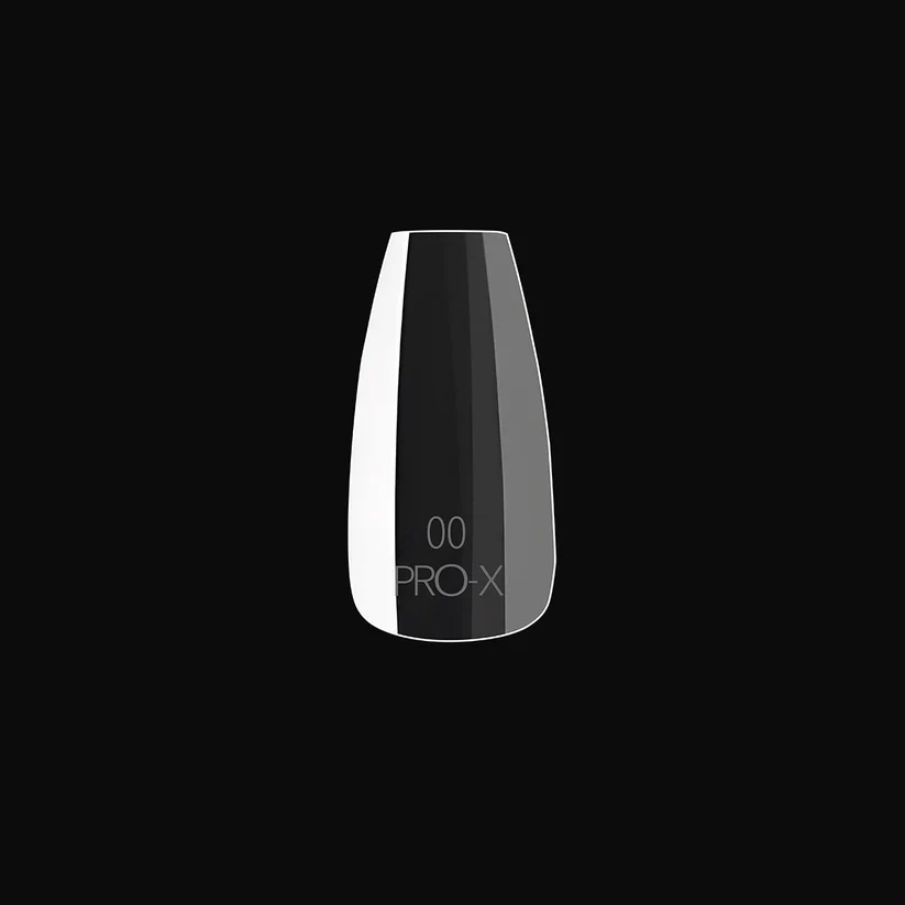 iGel PRO-X Soft Gel Nail Tips (600 pcs) - Natural Coffin Medium 14
