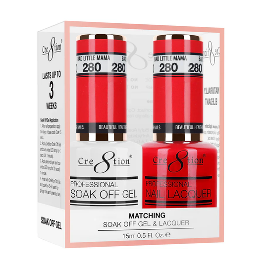 Cre8tion Soak-Off Gel Duo #280 - Bad Little Mama