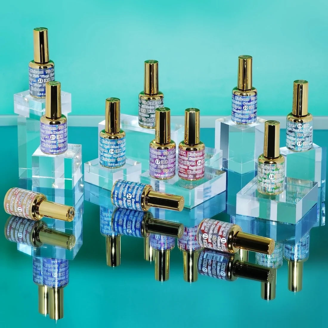 DC 9D Cat Eye Collection Set + 3 FREE Color charts & 6 FREE Magnets (36 Colors)