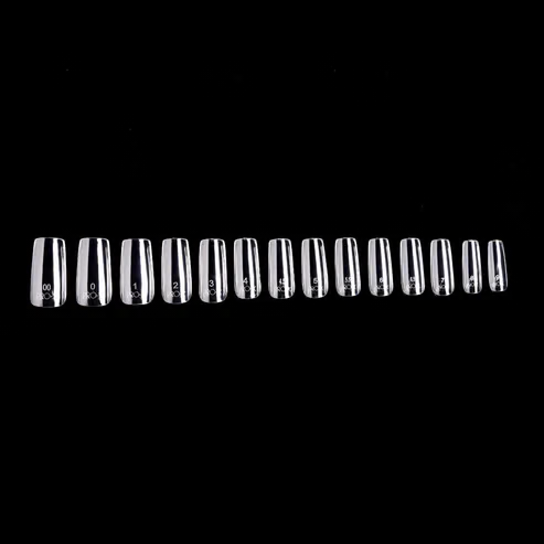 iGel PRO-X Soft Gel Nail Tips (600 pcs) - Natural Square Medium 03