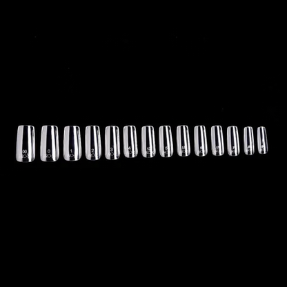 iGel PRO-X Soft Gel Nail Tips (600 pcs) - Natural Square Medium 03