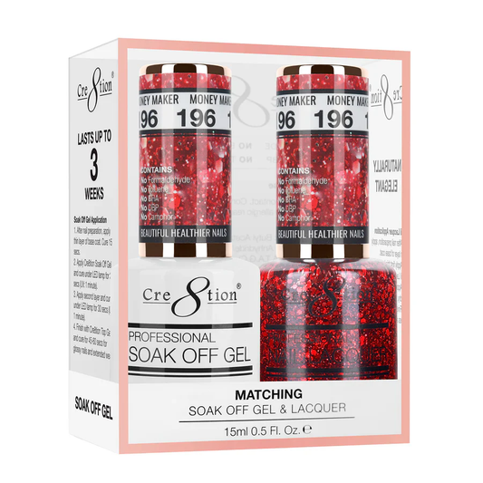 Cre8tion Soak-Off Gel Duo #196 - Money Maker