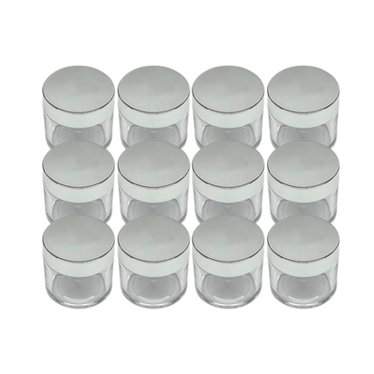 Small Clear Plastic Jar (1 Pc / 12 Pack)