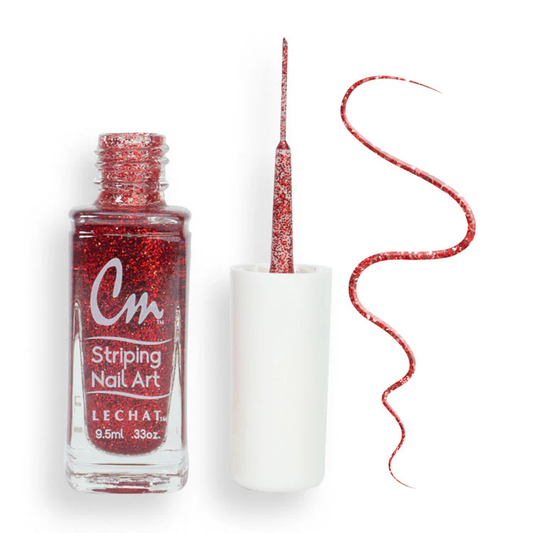 LeChat Nail Art Lacquer CM32 - Red Glitter