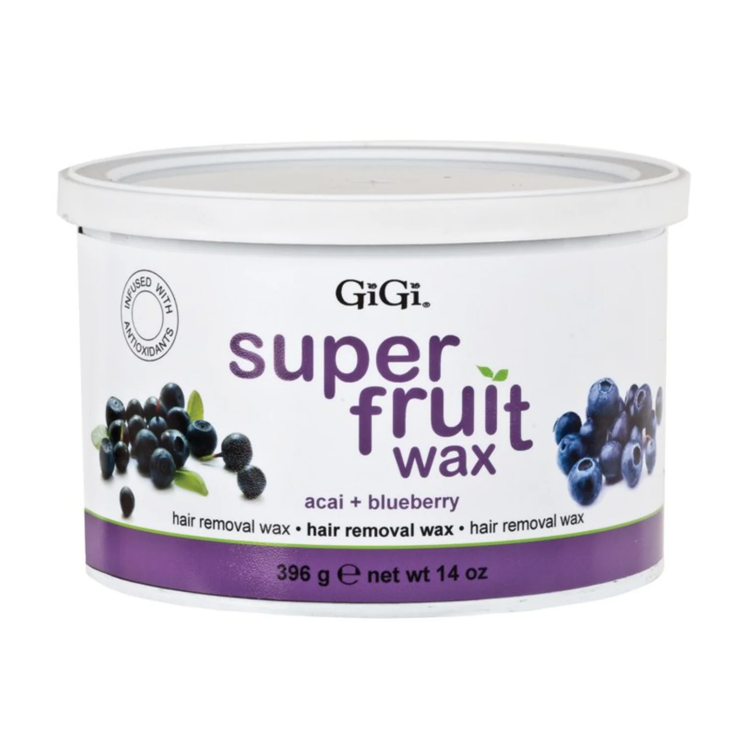 GiGi Super Fruit Wax Acai + Blueberry 14 oz