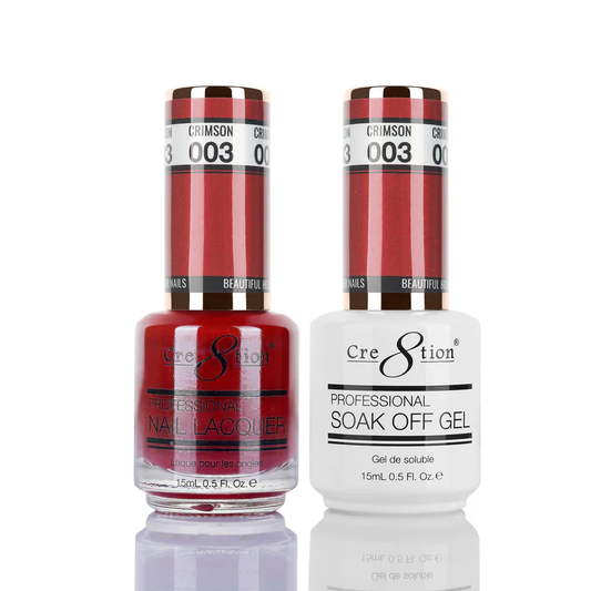 Cre8tion Soak-Off Gel Duo #003 - Crimson