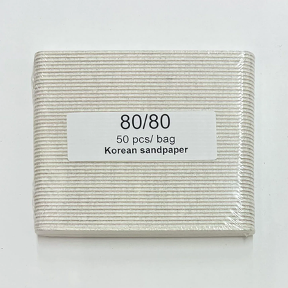 Luxe White X-Coarse Mini Manicure 80/80 File (100 packs)