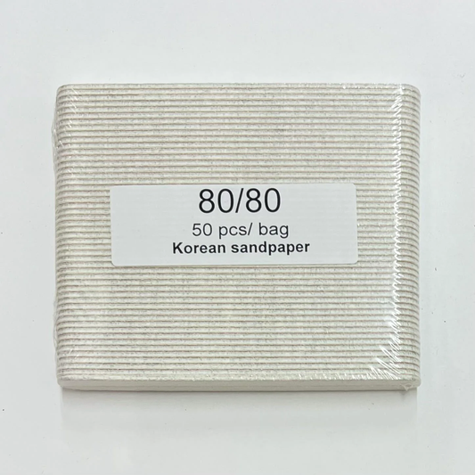 Luxe White X-Coarse Mini Manicure 80/80 File (100 packs)