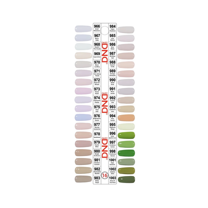 DND Gel/Lacquer Duo Bundle (559 colors ) + FREE 5 set color charts