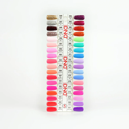 DND Gel/Lacquer Duo Bundle (559 colors ) + FREE 5 set color charts