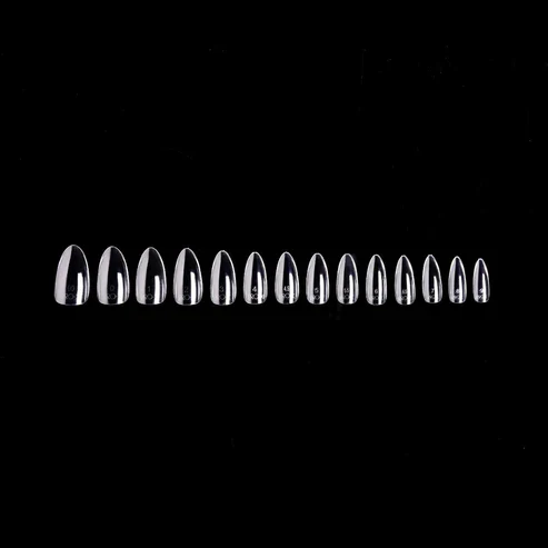 iGel PRO-X Soft Gel Nail Tips (600 pcs) - Natural Almond Medium 20