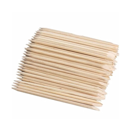 Wooden Cuticle Pusher/Remover Sticks (100 pcs)