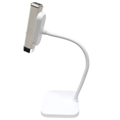 White Handheld Mini UV/LED Lamp with Magnetic Base + Base Stand
