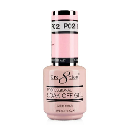 Cre8tion Soak Off Gel 0.5 oz P02 - Sweet Pink