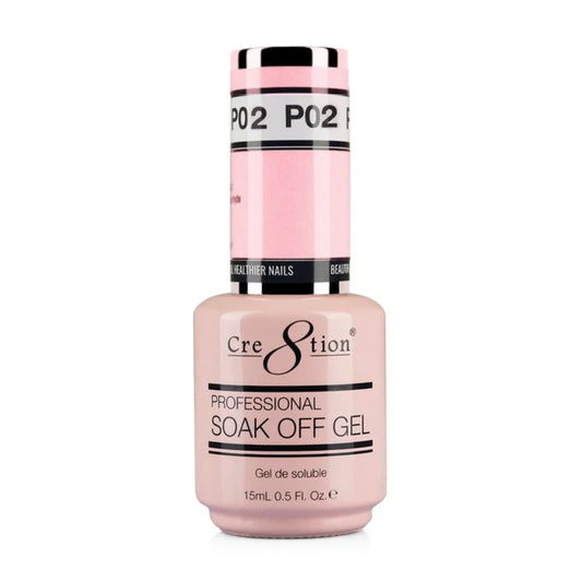 Cre8tion Soak Off Gel 0.5 oz P02 - Sweet Pink
