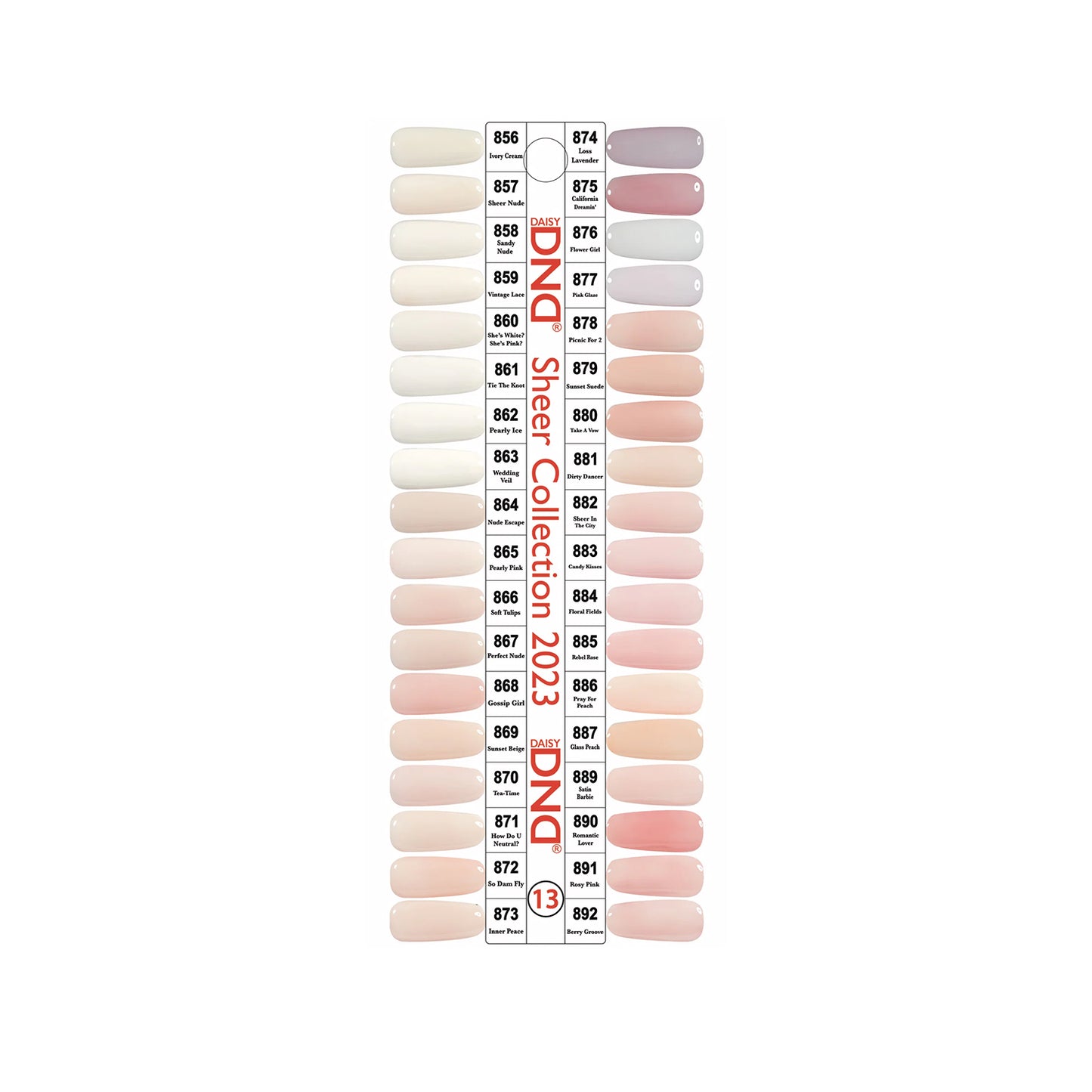 DND Duo Sheer Collection set (36 colors)